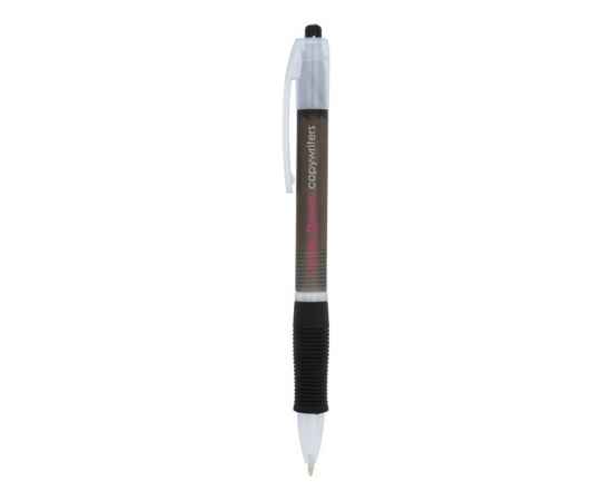 Ручка пластиковая шариковая Trim, 10731700, Цвет: черный,белый, изображение 2