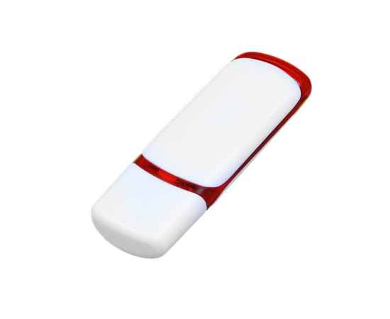 USB 2.0- флешка на 16 Гб с цветными вставками, 16Gb, 6003.16.01, Цвет: белый,красный, Размер: 16Gb, изображение 3