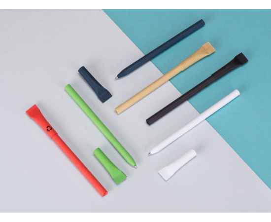 Ручка из переработанной бумаги с колпачком Recycled, 12600.03, Цвет: зеленый, изображение 4
