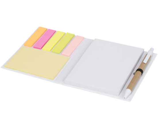 Комбинированный блокнот с шариковой ручкой, 21022600, Цвет: белый, изображение 4