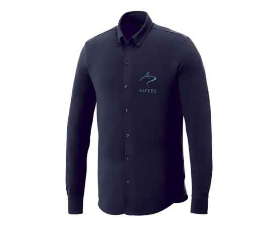 Рубашка Bigelow мужская с длинным рукавом, XS, 3817649XS, Цвет: темно-синий, Размер: XS, изображение 4