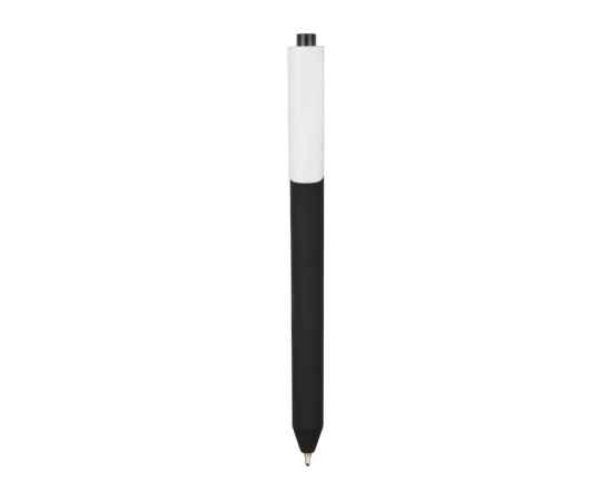 Ручка пластиковая шариковая Pigra  P03 софт-тач, p03prm-304, Цвет: черный,белый, изображение 2