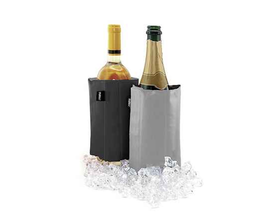Охладитель-чехол для бутылки вина или шампанского Cooling wrap, 00770001, Цвет: черный, изображение 2