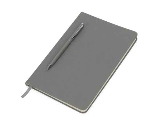 Блокнот А5 Magnet soft-touch с магнитным держателем для ручки, A5, 781144, Цвет: серый, Размер: A5, изображение 2