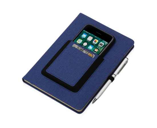 Блокнот А5 Pocket с карманом для телефона, 787152, Цвет: синий, изображение 2