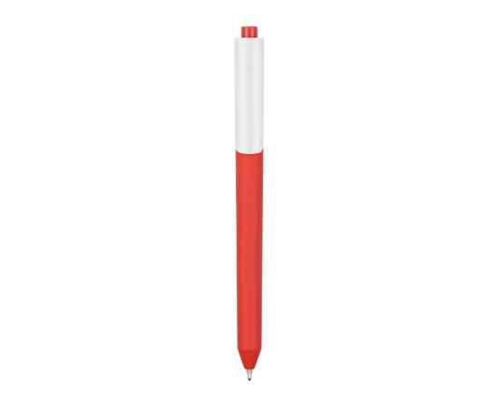 Ручка пластиковая шариковая Pigra  P03 софт-тач, p03prm-601, Цвет: красный,белый, изображение 2