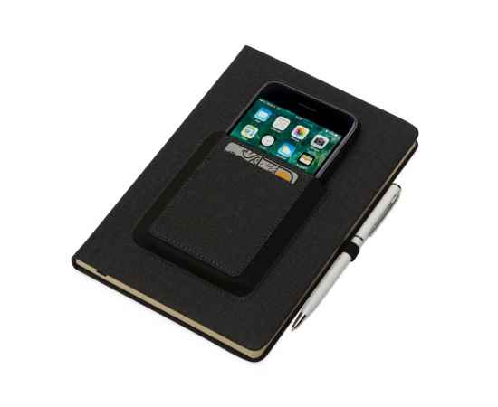 Блокнот А5 Pocket с карманом для телефона, 787157, Цвет: черный, изображение 2