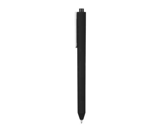 Ручка пластиковая шариковая Pigra  P03 софт-тач, p03prm-304, Цвет: черный,белый, изображение 3
