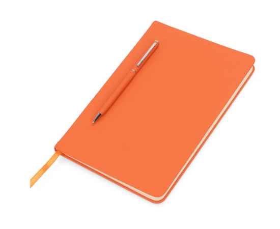 Блокнот А5 Magnet soft-touch с магнитным держателем для ручки, A5, 781148, Цвет: оранжевый, Размер: A5, изображение 2