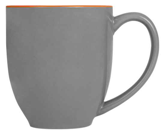 Кружка Gracy, 872818, Цвет: серый,оранжевый, Объем: 450, изображение 3