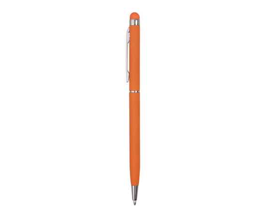 Ручка-стилус металлическая шариковая Jucy Soft soft-touch, 18570.13, Цвет: оранжевый, изображение 3
