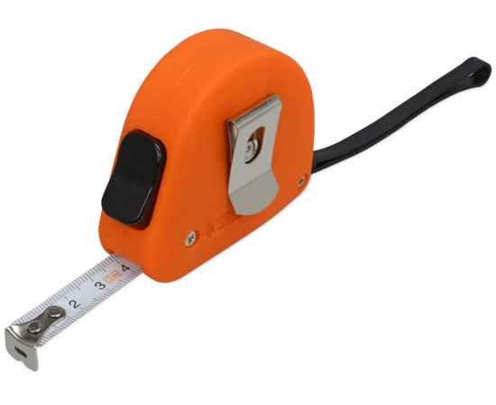 Рулетка Meter софт-тач, 3м, 716318, Цвет: оранжевый, изображение 2