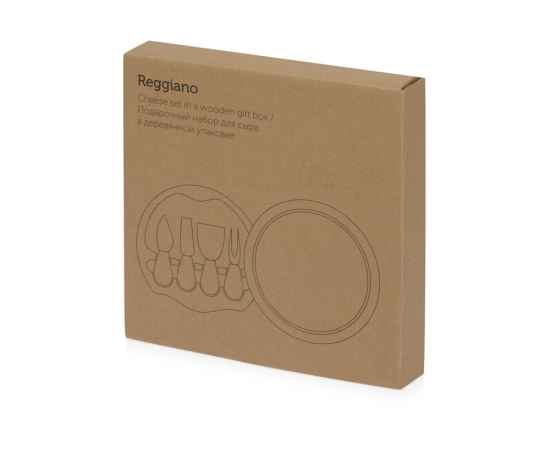 Подарочный набор для сыра в деревянной упаковке Reggiano, 822118, изображение 6