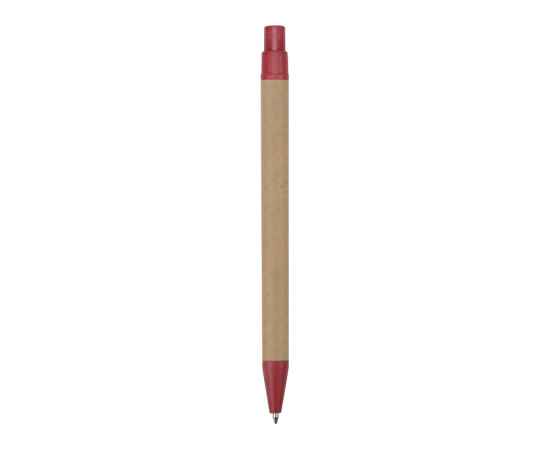 Ручка картонная шариковая Эко 3.0, 12380.01, Цвет: красный,светло-коричневый, изображение 4
