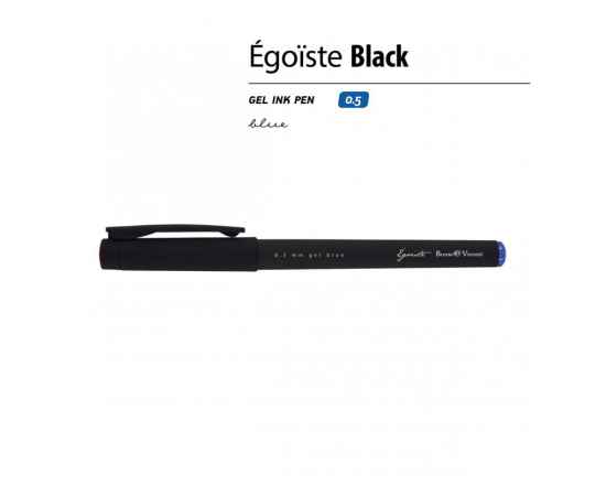 Ручка пластиковая гелевая Egoiste Black, синие чернила, 20-0128, Цвет: черный, Размер: синие чернила, изображение 2