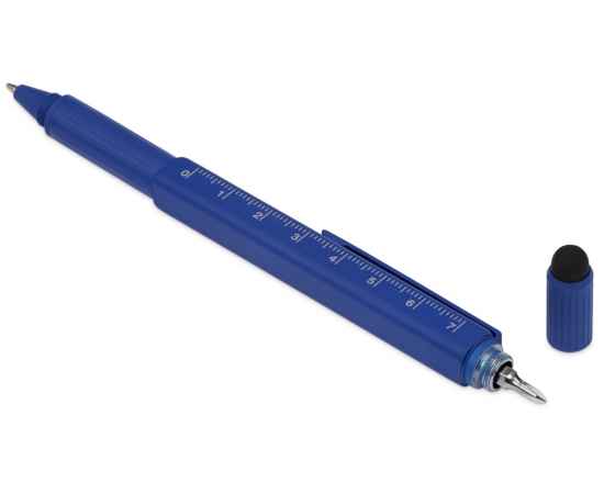 Ручка-стилус металлическая шариковая Tool с уровнем и отверткой, 71310.02, Цвет: синий, изображение 3