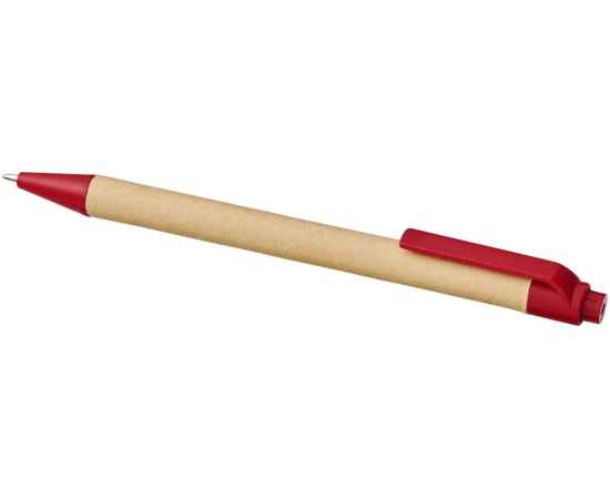 Ручка шариковая Berk, 10738402, Цвет: красный,натуральный, изображение 3