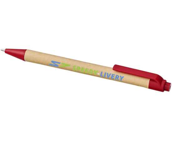 Ручка шариковая Berk, 10738402, Цвет: красный,натуральный, изображение 5