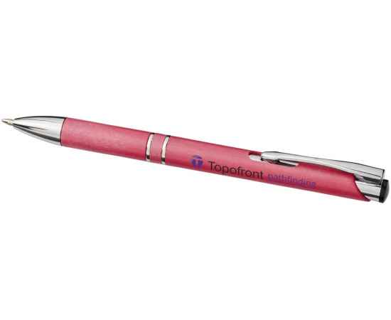 Ручка шариковая Moneta из АБС-пластика и пшеничной соломы, 10738203, Цвет: фуксия, изображение 4
