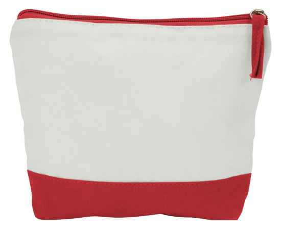 Косметичка хлопковая Cotton, 838511, Цвет: красный,белый, изображение 2