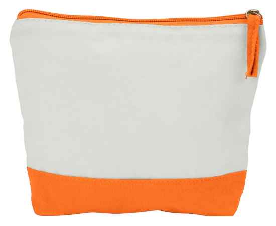 Косметичка хлопковая Cotton, 838528, Цвет: оранжевый,белый, изображение 2