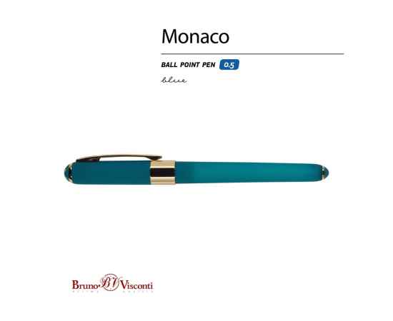 Ручка пластиковая шариковая Monaco, 20-0125.24, Цвет: морская волна, изображение 2
