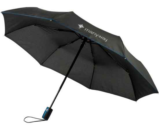 Зонт складной Stark- mini, 10914410, Цвет: черный,ярко-синий, изображение 7