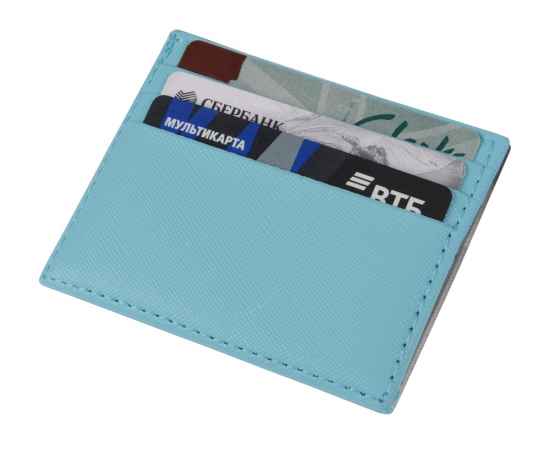 Чехол для карточек и купюр Weekend, 914329, Цвет: голубой, изображение 3