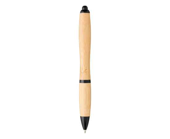 Ручка шариковая Nash из бамбука, 10737801, Цвет: черный,натуральный, изображение 2