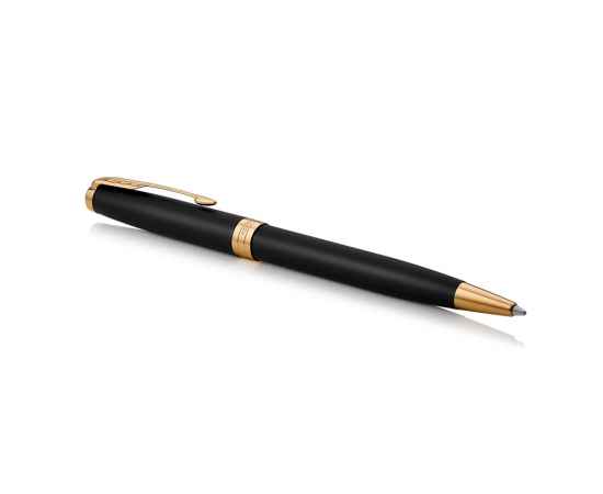 Ручка шариковая Parker Sonnet Core Matte Black GT, 1931519, Цвет: черный,золотистый, изображение 2