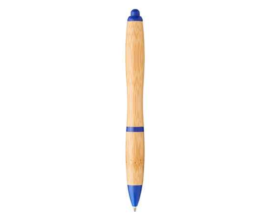 Ручка шариковая Nash из бамбука, 10737802, Цвет: ярко-синий,натуральный, изображение 2