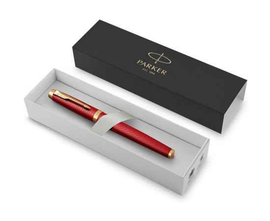 Ручка роллер Parker IM Premium, 2143647, Цвет: красный,золотистый, изображение 2