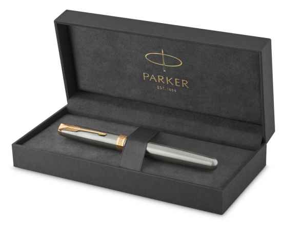 Ручка перьевая Parker Sonnet Core Stainless Steel GT, 1931504, Цвет: серебристый, изображение 6