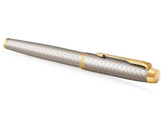 Ручка роллер Parker IM Premium, 1931686, Цвет: серый,золотистый,серебристый, изображение 5