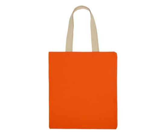 Сумка для шопинга Steady хлопковая с парусиновыми ручками, 260 г/м2, 955188, Цвет: оранжевый, изображение 4