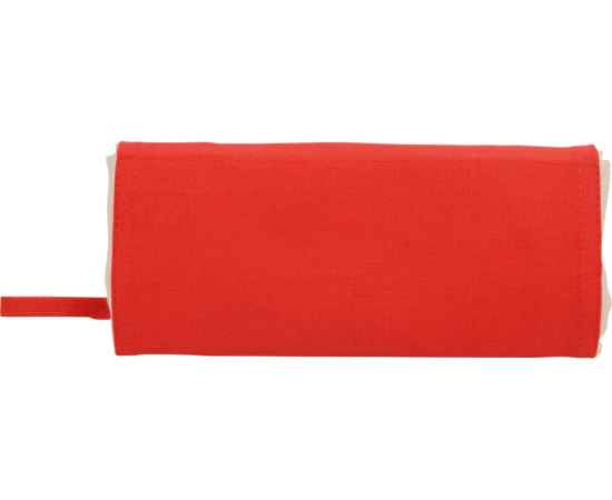 Складная хлопковая сумка для шопинга Gross с карманом, 180 г/м2, 955101, Цвет: красный,натуральный, изображение 14