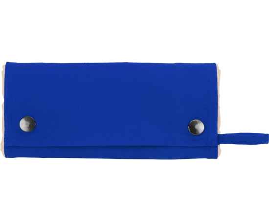 Складная хлопковая сумка для шопинга Gross с карманом, 180 г/м2, 955102, Цвет: синий,натуральный, изображение 13