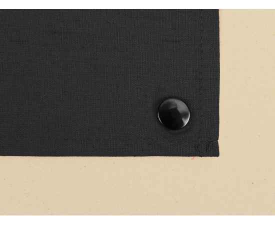 Складная хлопковая сумка для шопинга Gross с карманом, 180 г/м2, 955157, Цвет: черный,натуральный, изображение 5