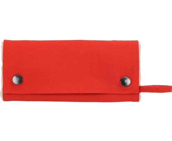 Складная хлопковая сумка для шопинга Gross с карманом, 180 г/м2, 955101, Цвет: красный,натуральный, изображение 13