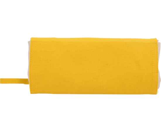 Складная хлопковая сумка для шопинга Gross с карманом, 180 г/м2, 955154, Цвет: натуральный,желтый, изображение 14
