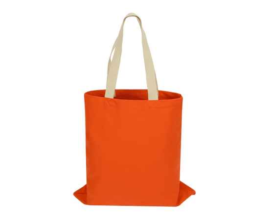 Сумка для шопинга Steady хлопковая с парусиновыми ручками, 260 г/м2, 955188, Цвет: оранжевый, изображение 3