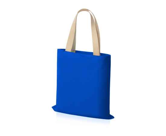 Сумка для шопинга Steady хлопковая с парусиновыми ручками, 260 г/м2, 955122, Цвет: синий, изображение 2