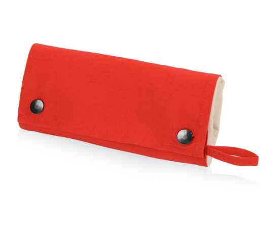 Складная хлопковая сумка для шопинга Gross с карманом, 180 г/м2, 955101, Цвет: красный,натуральный, изображение 4