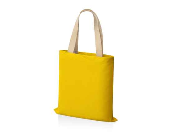 Сумка для шопинга Steady хлопковая с парусиновыми ручками, 260 г/м2, 955184, Цвет: желтый, изображение 2