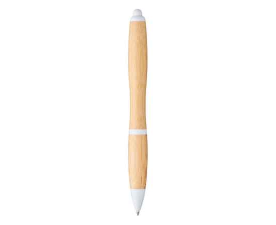 Ручка шариковая Nash из бамбука, 10737804, Цвет: белый,натуральный, изображение 2