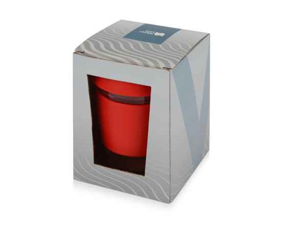 Стеклянный стакан с силиконовой крышкой и манжетой Monday, 885201, Цвет: красный,прозрачный, Объем: 350, изображение 6