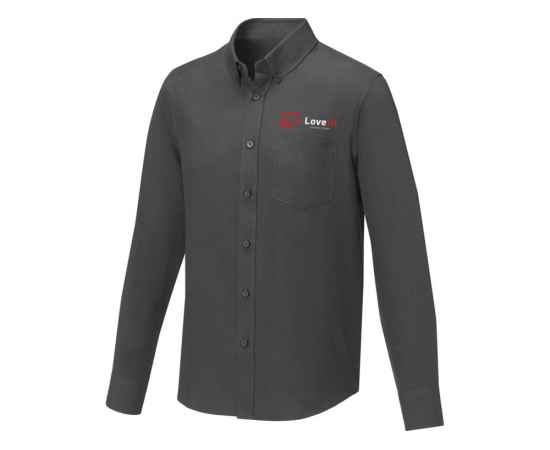 Рубашка Pollux мужская с длинным рукавом, XS, 3817882XS, Цвет: серый стальной, Размер: XS, изображение 6