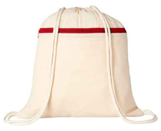 Рюкзак Oregon с карманом на молнии, 12047102, Цвет: красный,натуральный, изображение 2