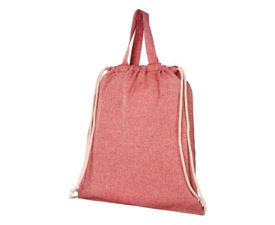 Сумка-рюкзак Pheebs из переработанного хлопка, 150 г/м², 12045903, Цвет: красный, изображение 3