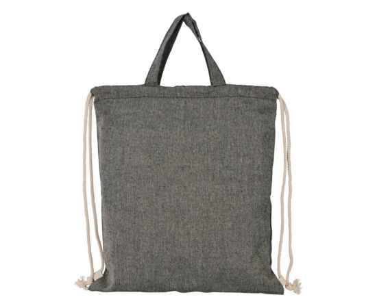Сумка-рюкзак Pheebs из переработанного хлопка, 150 г/м², 12045901, Цвет: черный, изображение 2